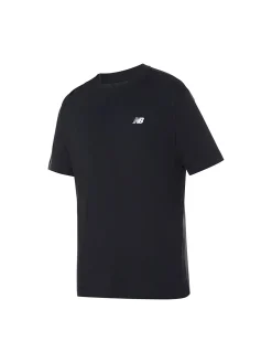 T-shirt maniche corto logo sul petto nero
