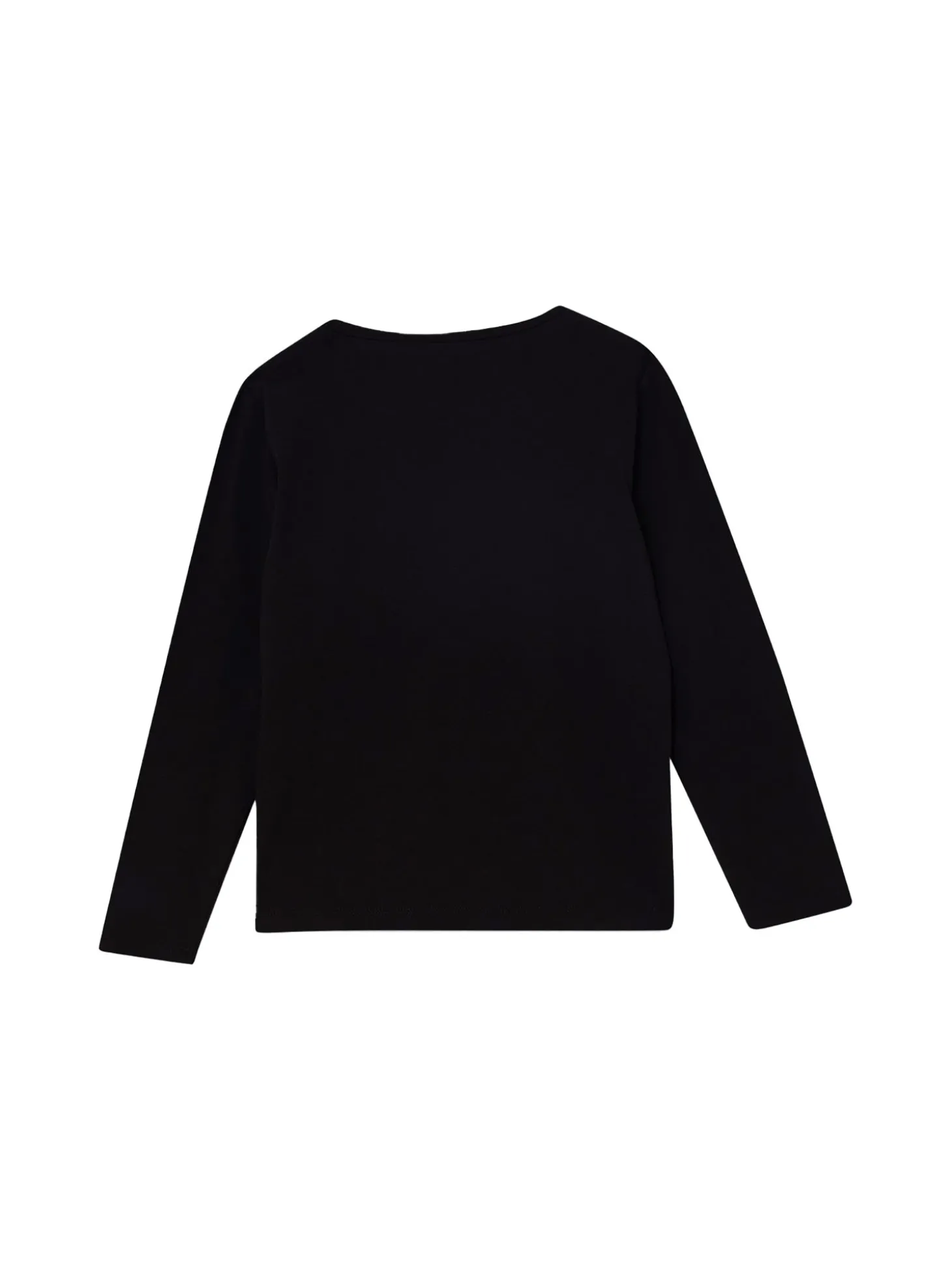 T-shirt maxi logo LiuJo a maniche lunghe nero