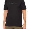 T-shirt minimal logo frontale nero