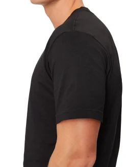 T-shirt minimal logo frontale nero