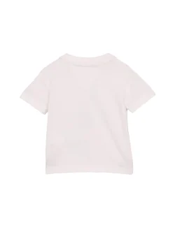 T-shirt neonato con logo grafico bianco