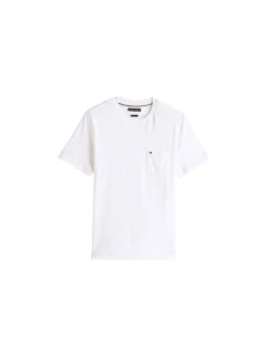 T-shirt regular fit con tasca sul petto bianco
