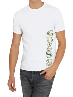 T-Shirt Slim Fit con logo laterale in jersey