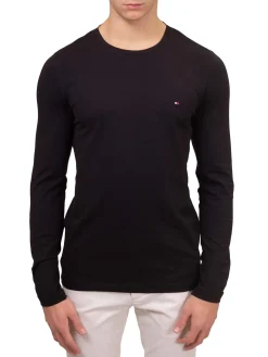 T-shirt slim stretch nero