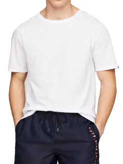T-shirt slub cotone bianco
