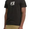 T-shirt small box logo grafico nero