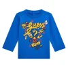 T-shirt stampa frontale bluette