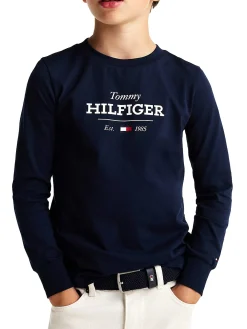 T-shirt teen 1985 Collection a maniche lunghe blu