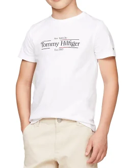 T-shirt teen con logo icon bianco