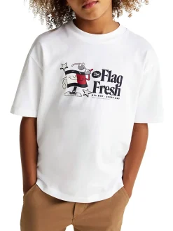 T-shirt teen con stampa frontale bianco