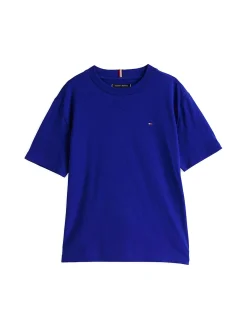 T-shirt teen essential con bandierina blu medio