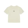 T-shirt teen logo boxy beige
