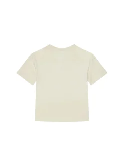 T-shirt teen logo boxy beige