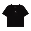 T-shirt teen logo boxy nero