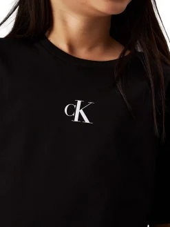 T-shirt teen logo boxy nero