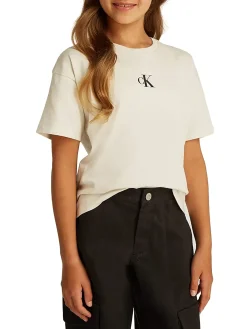 T-shirt teen logo boxy panna