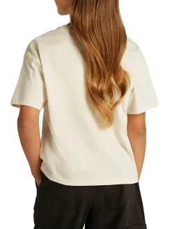 T-shirt teen logo boxy panna