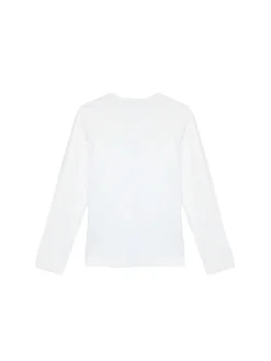 T-shirt teen minimalistic logo bianco