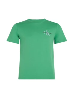 T-shirt teen monologo sul petto verde