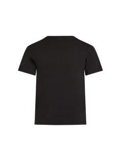 T-shirt teen monologo sul petto nero