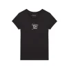 T-shirt teen slim fit logo handwriting nero