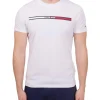 T-shirt Tjm essential flag bianco