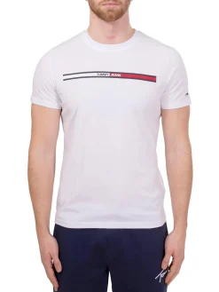 T-shirt Tjm essential flag bianco