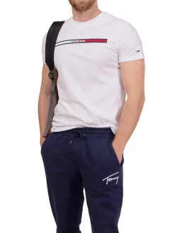 T-shirt Tjm essential flag bianco