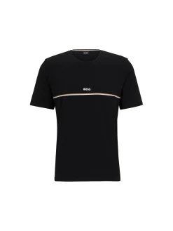 T-shirt Unique in cotone stretch nero