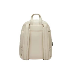 Zaino con logo embossed avorio