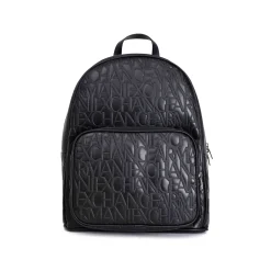 Zaino logo all over nero