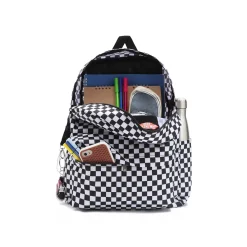 Zaino Old Skool a quadri bianco/nero