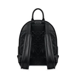 Zaino small con maxi logo lettering nero